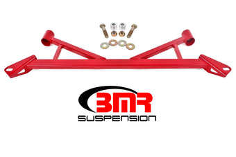 compare product BMR 15-17 S550 Mustang Front 4-Point Subframe Chassis Brace - Red