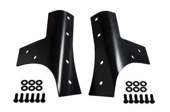 compare product Kentrol 07-18 Jeep Wrangler JK Windshield Supports Pair - Powdercoat Black