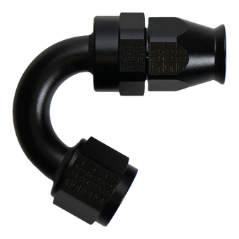 compare product DeatschWerks 8AN Female Flare Swivel (Incl Ferule/Olive) 150-degree Hose End PTFE