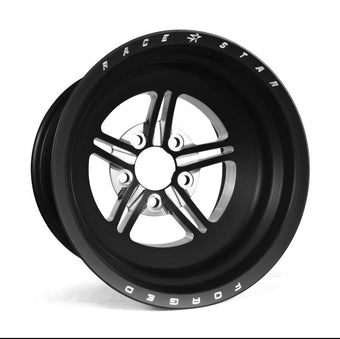compare product Race Star 63 Pro Forged 15x12 NBL Sportsman 5x4.75 BC / 3.00 BS Wheel - Black Anodized/Machined