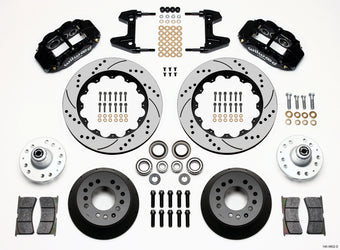 compare product Wilwood Narrow Superlite 6R Front Hub Kit 14.00in Drilled 74-80 Pinto/Mustang II Disc Spindle only