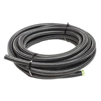 compare product Snow Performance 12 Black Nylon Braided Stainless PTFE Hose - 30ft