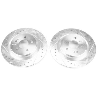 compare product Power Stop 18-19 Honda Odyssey Rear Evolution Drilled & Slotted Rotors - Pair