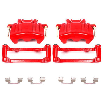 compare product Power Stop 05-11 Chrysler 300 Front Red Calipers w/Brackets - Pair