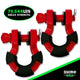 Rhino USA 8T Super Shackle 2 - Pack (Red) - My Store