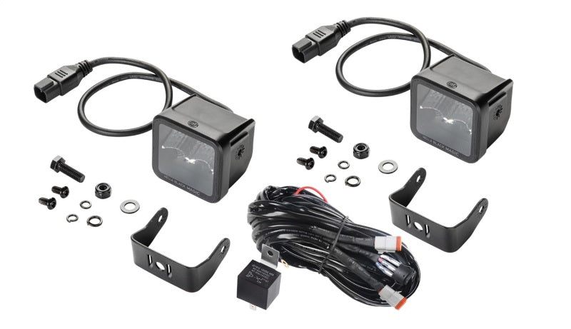 Hella Universal Black Magic 2.7in L.E.D. Cube Kit - Flood Beam - My Store