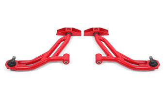 compare product BMR 10-14 Ford Mustang / Shelby GT500 Non-Adj. Lower A-Arms (Poly/Delrin) - Red