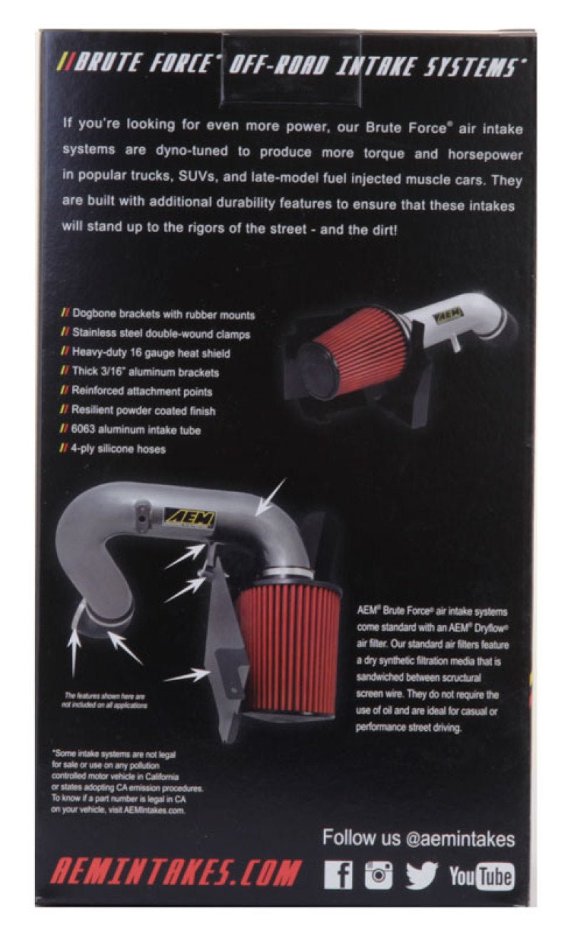 AEM 3.5 in x 9 in Dryflow Conical Air Filter - My Store