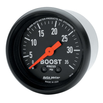 compare product Autometer Z Series 52mm 0-35 PSI Mechanical Boost Gauge
