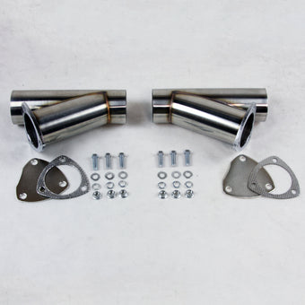compare product Granatelli 2.5in Stainless Steel Manual Dual Exhaust Cutout