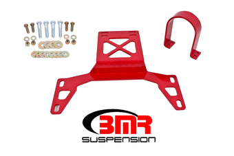 compare product BMR 07-14 Shelby GT500 Front Driveshaft Safety Loop - Red