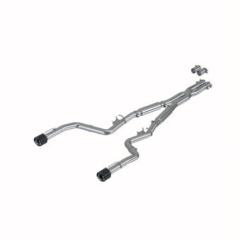 compare product MBRP 17-21 Charger 5.7/6.1/6.4L 3in Dual Rear Exit SS Catback Exhaust w/ Carbon Fiber Tips