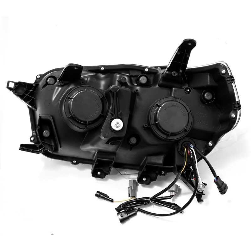AlphaRex 10 - 13 Toyota 4Runner LUXX LED Proj Headlights Plank Style Alpha Black w/Seq Signal/DRL - My Store