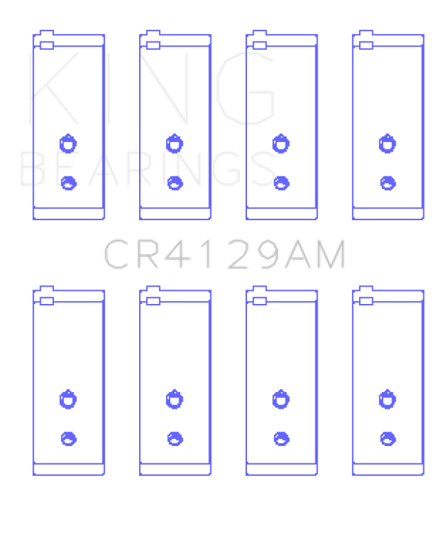 King Engine Bearings Toyota 18R/21R (Size +1.0) Connecting Rod Bearing Set - My Store