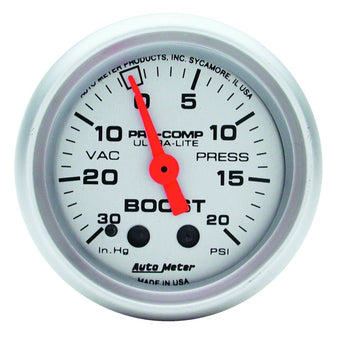 compare product Autometer Ultra-Lite 52mm 20 PSI Mechanical Boost Gauge