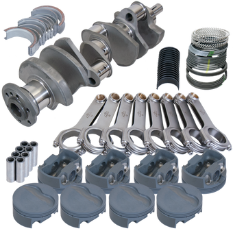compare product Eagle Pontiac 455 4.500in Crank 6.800in H-Beam -6cc Flat Top 4.155in Pistons Rotating Assembly