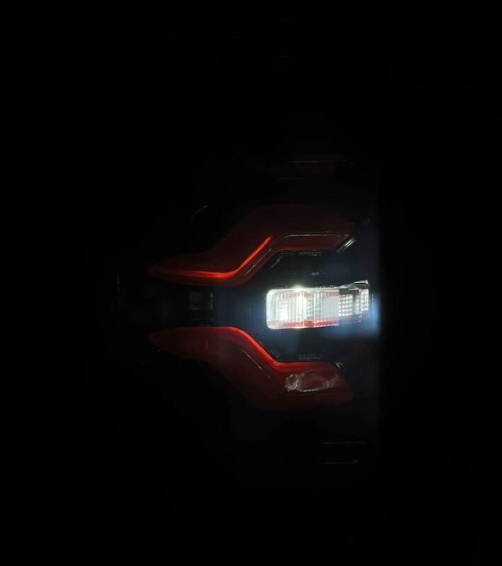 AlphaRex 87 - 96 Ford Bronco/F - 150 Luxx - Series LED Tail Lights - Black Red - My Store