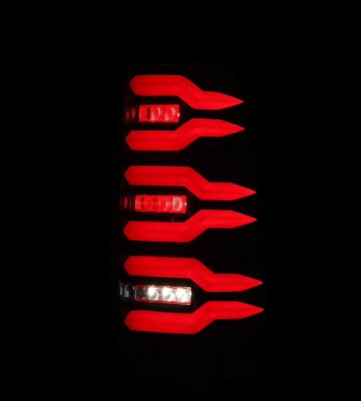 AlphaRex 99 - 06 Chevrolet Silverado/99 - 06 GMC Sierra LUXX - Series LED Tail Lights - Black/Red - My Store