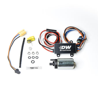 compare product DeatschWerks 16+ Chevy Camaro 440lph In-Tank Brushless Fuel Pump w/9-0902 Instl kit/C102 Controller