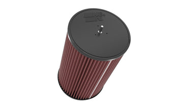 compare product K&N Universal Round Clamp-On Air Filter 3-1/2in FLG  8in B, 7in T W/STUD, 12-1/2in H