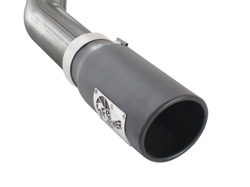aFe MACHForce XP Exhausts Cat - Back SS 409 EXH Wrinkle Black CB Ford F - 150 11 - 12 V6 - 3.5L (tt) - My Store