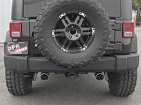 aFe Rebel Series 2.5in 409 SS Axle - Back Exhaust w/Polished Tips 07+ Jeep Wrangler (JK) V6 3.6L/3.8L - My Store