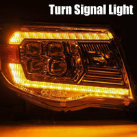 AlphaRex 05 - 11 Toyota Tacoma NOVA LED Projector Headlights Plank Style Black w/Activation Light/DRL - My Store