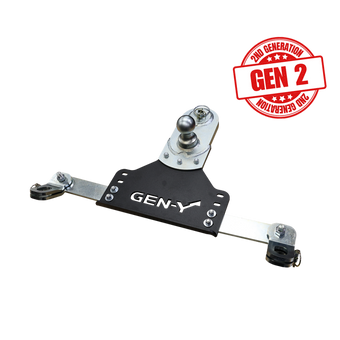 compare product Gen-Y 18-19 GM Short/Long Bed GoosePuck II 5in Offset Ball Puck Mount 25K TW w/Safety Chain Anchors