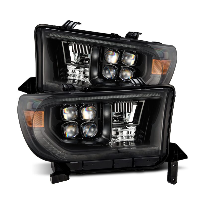 AlphaRex 07 - 13 Toyota Tundra NOVA LED Proj Headlights Alpha - Black w/Activ Light/Seq Signal/DRL - My Store