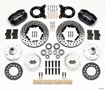 compare product Wilwood Dynapro Dust-Boot Front Kit 11.00in Drilled 1965-1969 Mustang Disc & Drum Spindle
