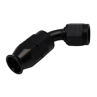 compare product DeatschWerks 6 AN Female Flare Swivel 60-Degree Hose End PTFE - Anodized Matte Black
