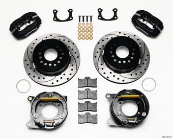 compare product Wilwood Forged Dynalite P/S Park Brake Kit Drilled BOP Axle 2.75in Bearing 2.75 Offset