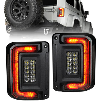 compare product Oracle 07-17 Jeep Wrangler JK Flush Mount LED Tail Lights - Tinted