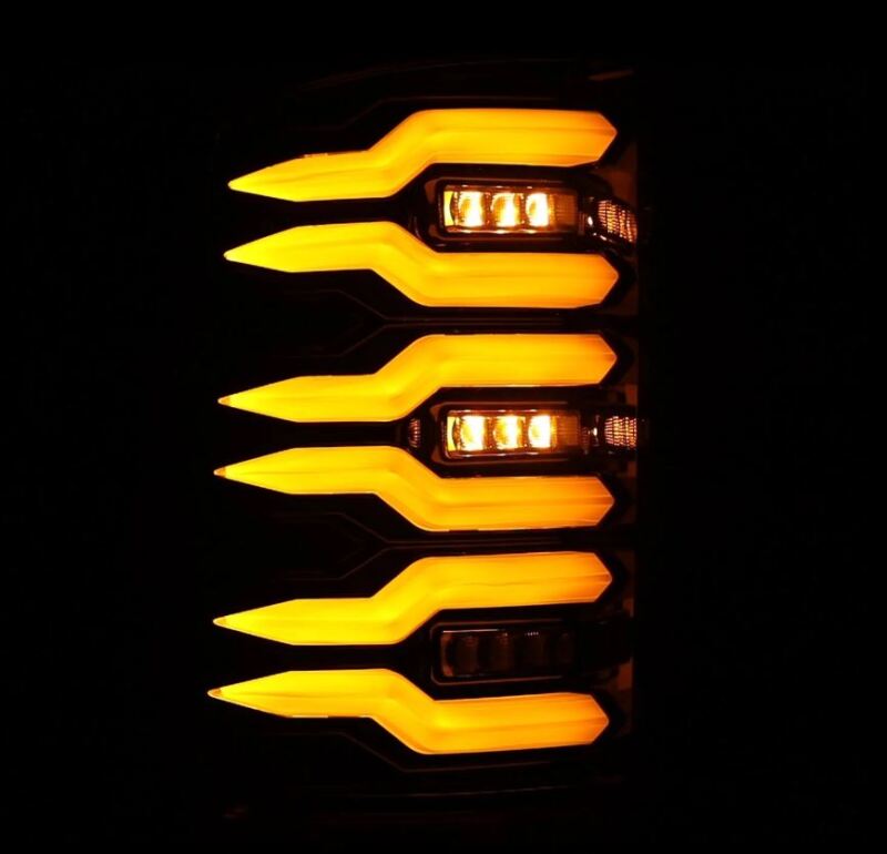 AlphaRex 07 - 13 GMC Sierra 1500/2500HD/3500HD Luxx Series LED Tail Lights - Alpha Black - My Store