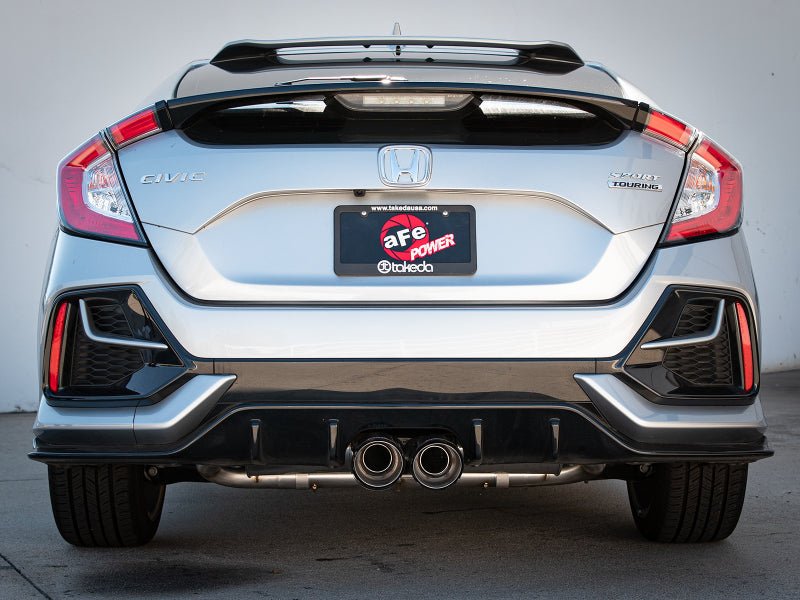 aFe Takeda 3in 304 SS Cat - Back Exhaust System w/CF Tips 17 - 20 Honda Civic Sport L4 - 1.5L (t) - My Store