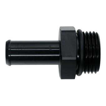compare product DeatschWerks 10AN ORB Male to 1/2in Male Barb Fitting - Anodized Matte Black