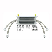 Mishimoto Universal 25 Row Oil Cooler Kit (Black Cooler) - My Store